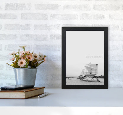 Eat Well Travel Often Photography Art Print by Kubistika A4 White Frame