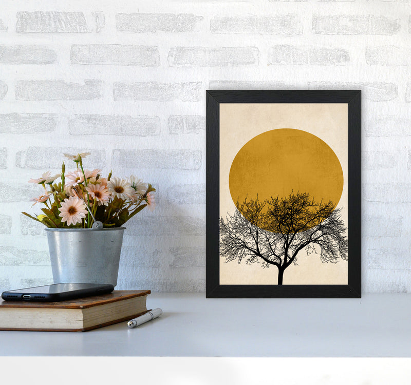 A Beautiful Winter Morning Modern Contemporary Art Print by Kubistika A4 White Frame