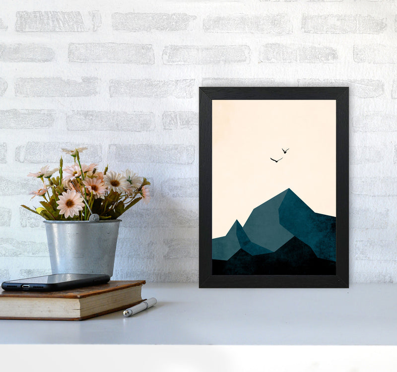 Zugspitze ZWEI Art Print by Kubistika A4 White Frame