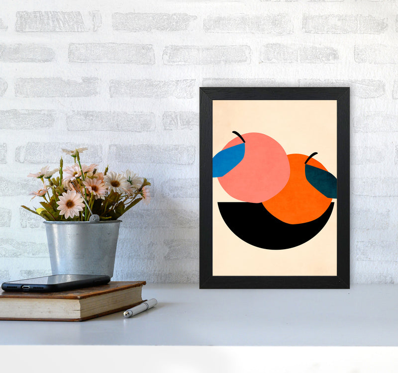 Two Apples Art Print by Kubistika A4 White Frame
