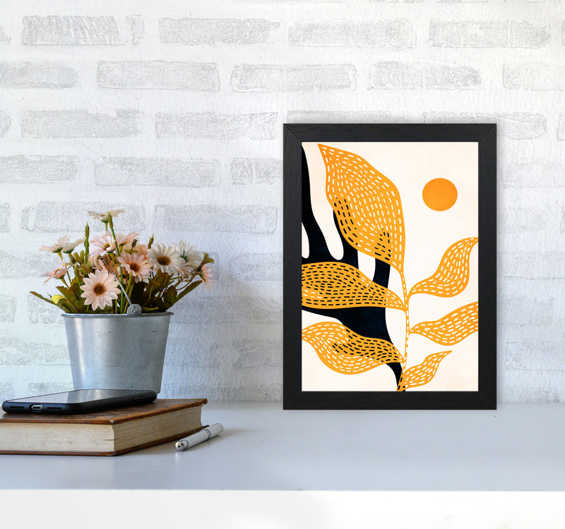 Van Gogh`s Garden Art Print by Kubistika A4 White Frame