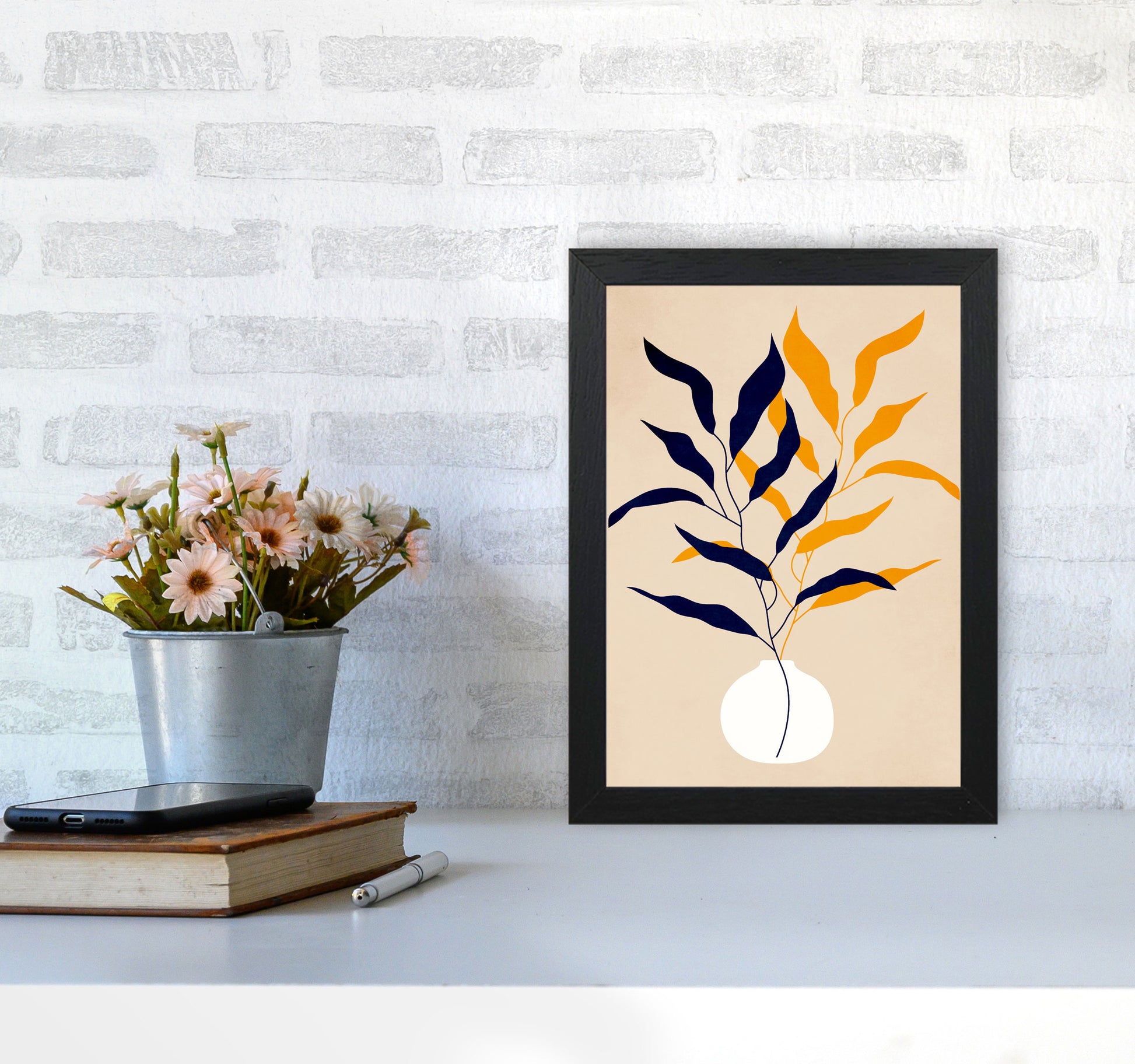 Purity Art Print by Kubistika A4 White Frame