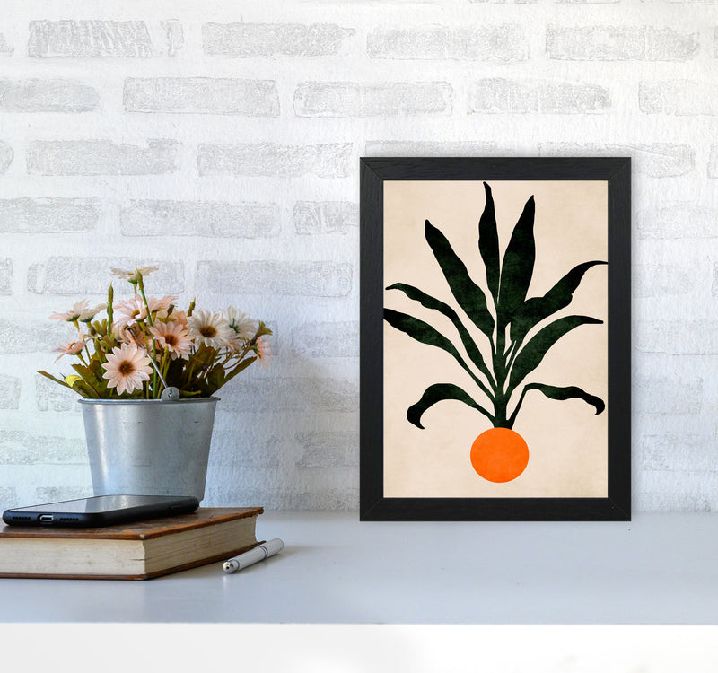 Pumpkin Portrait Art Print by Kubistika A4 White Frame