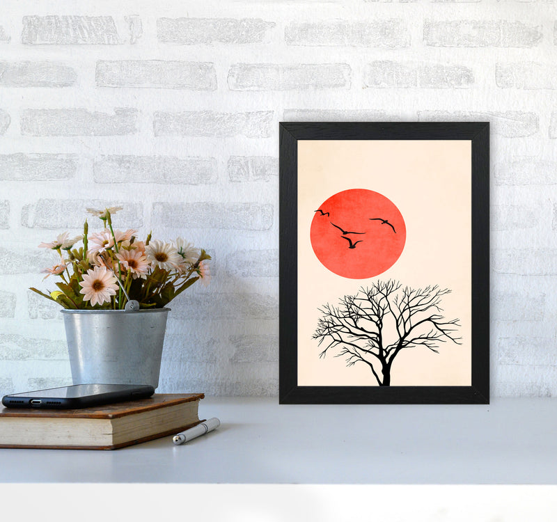 Fly Art Print by Kubistika A4 White Frame
