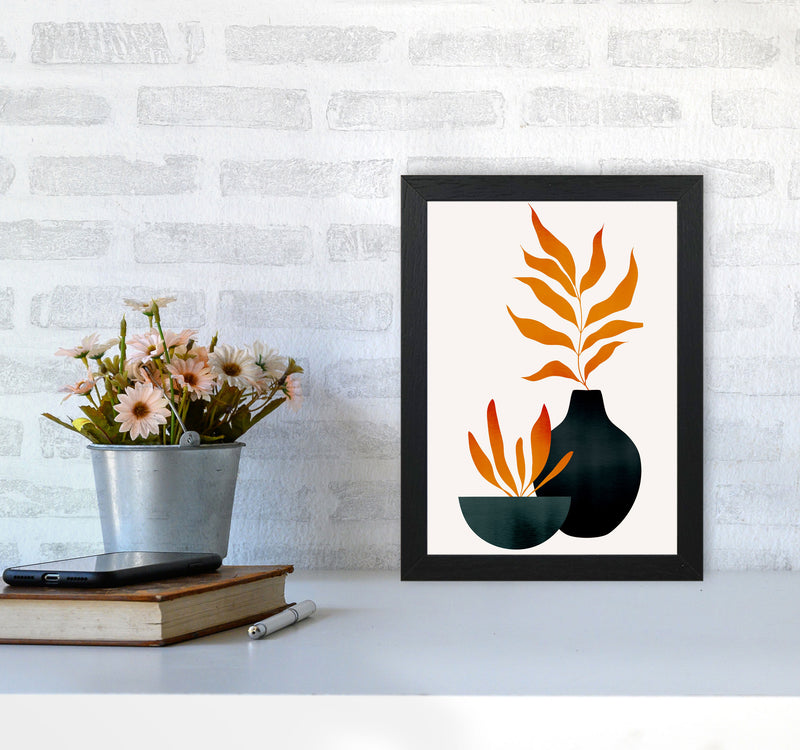 Autumn Flowers - 3 Art Print by Kubistika A4 White Frame
