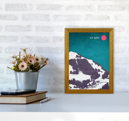 Les Alpes Vintage Art Print by Kubistika A4 Print Only