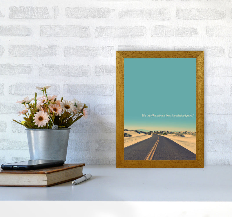The Art Of Knowing Landscape Contemporary Art Print by Kubistika A4 Print Only