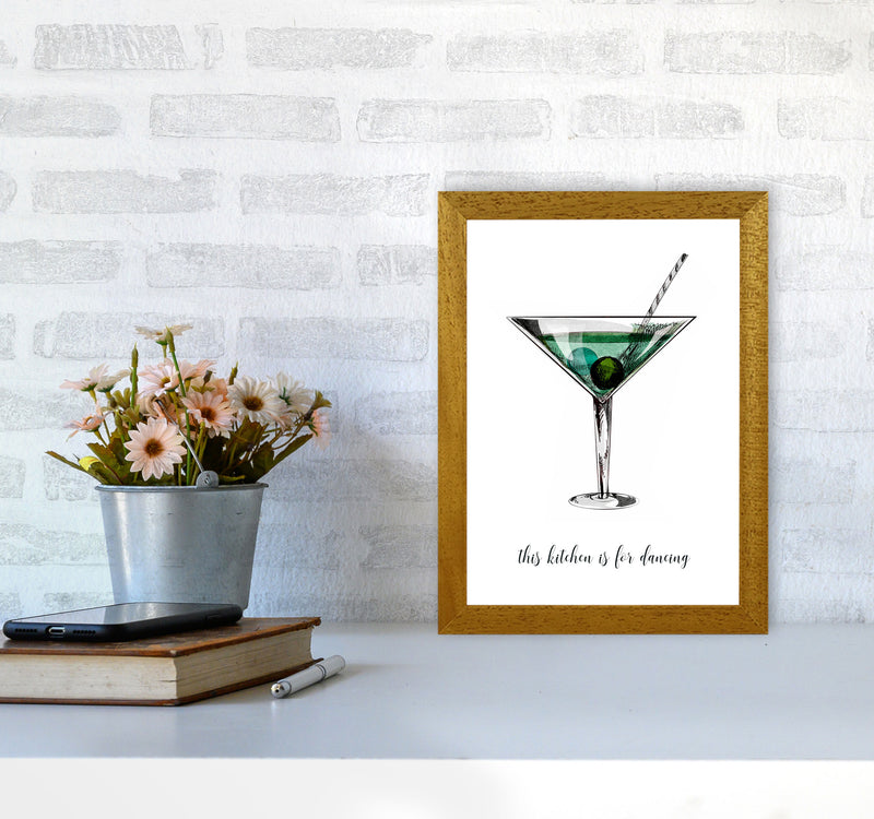 Kitchen Dancers Quote Contemporary Art Print by Kubistika A4 Print Only
