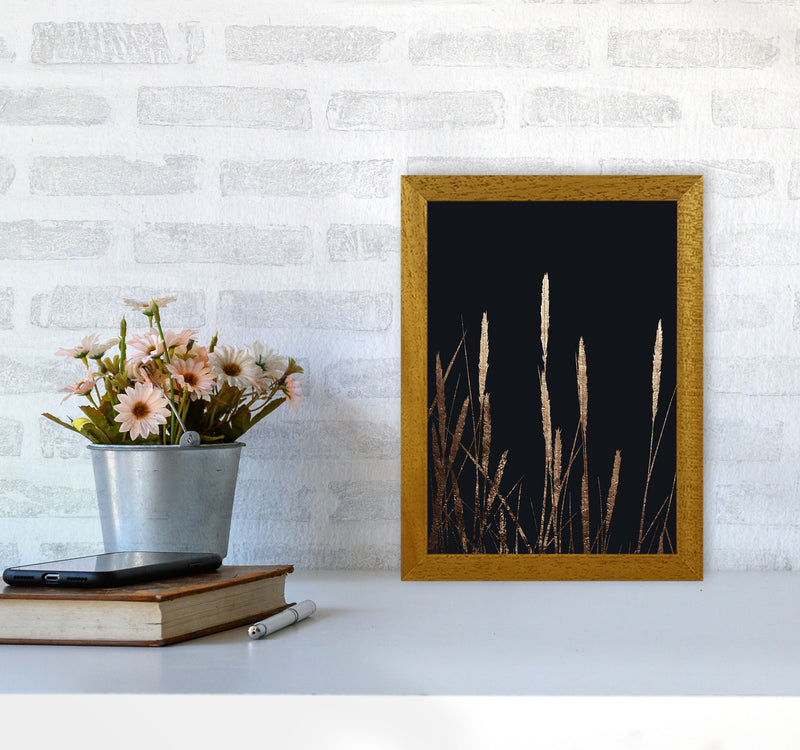 Golden Fields In The Dark Art Print by Kubistika A4 Print Only