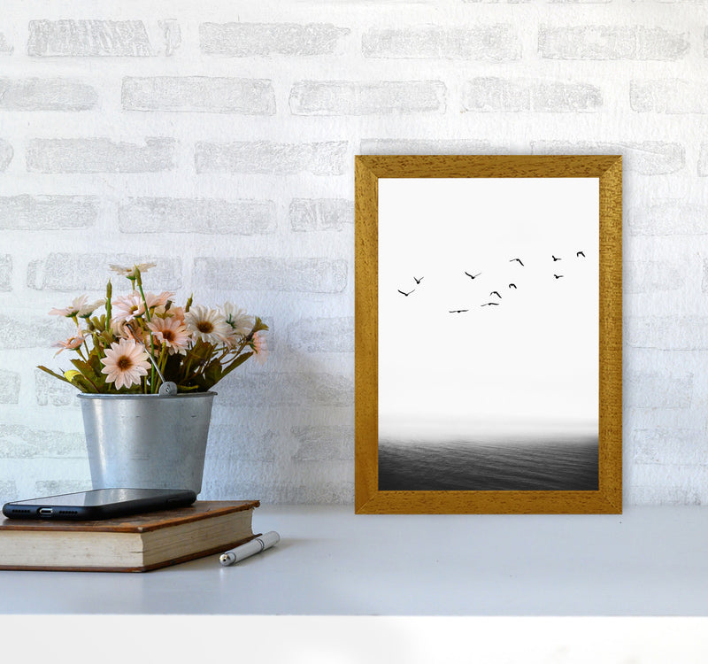 The Seaside Landscape Contemporary Art Print by Kubistika A4 Print Only