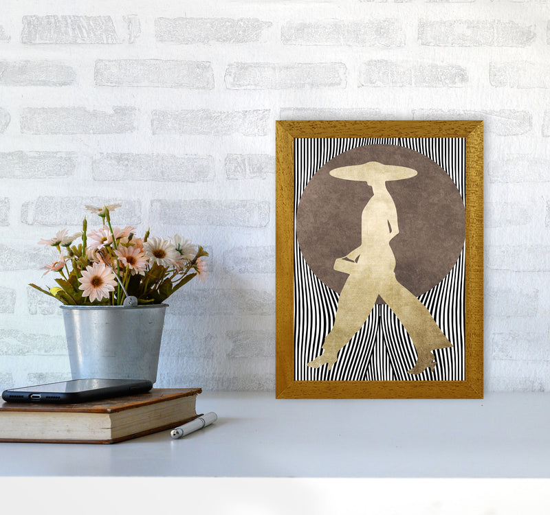 La Madame Noir Vintage Contemporary Art Print by Kubistika A4 Print Only