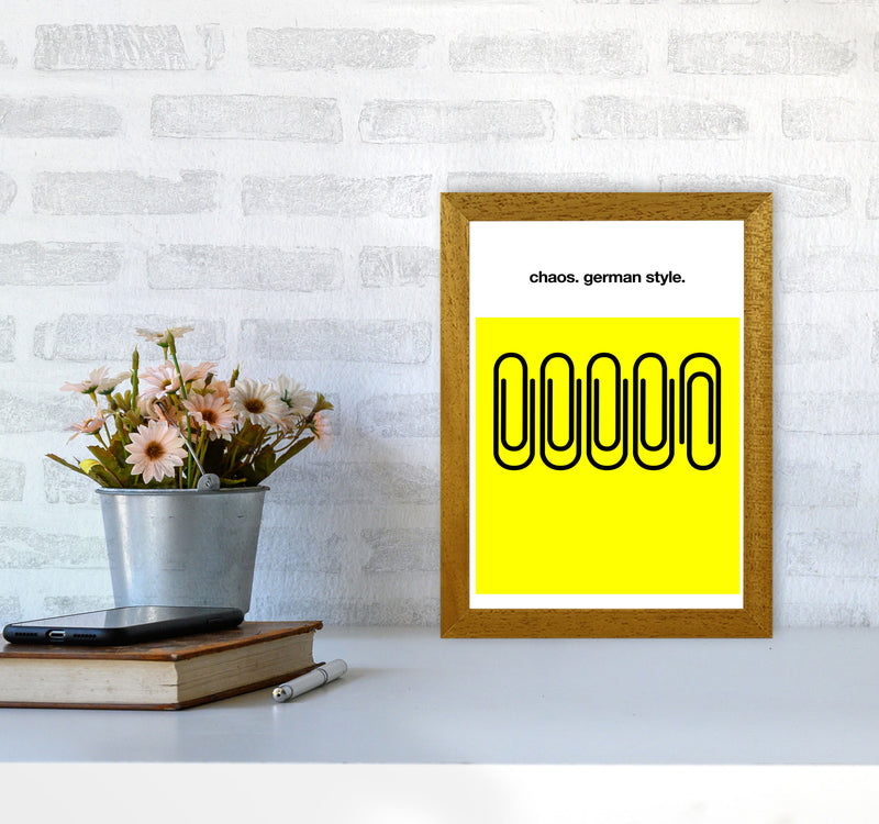 German Chaos Humour Quote Art Print by Kubistika A4 Print Only