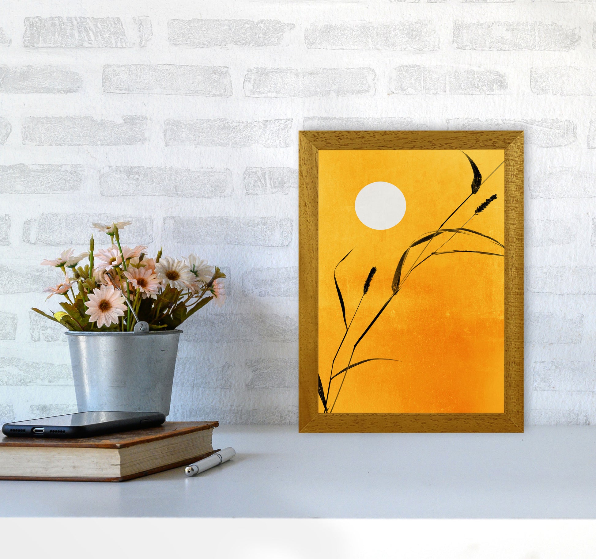 Sunny Days Contemporary Art Print by Kubistika A4 Print Only