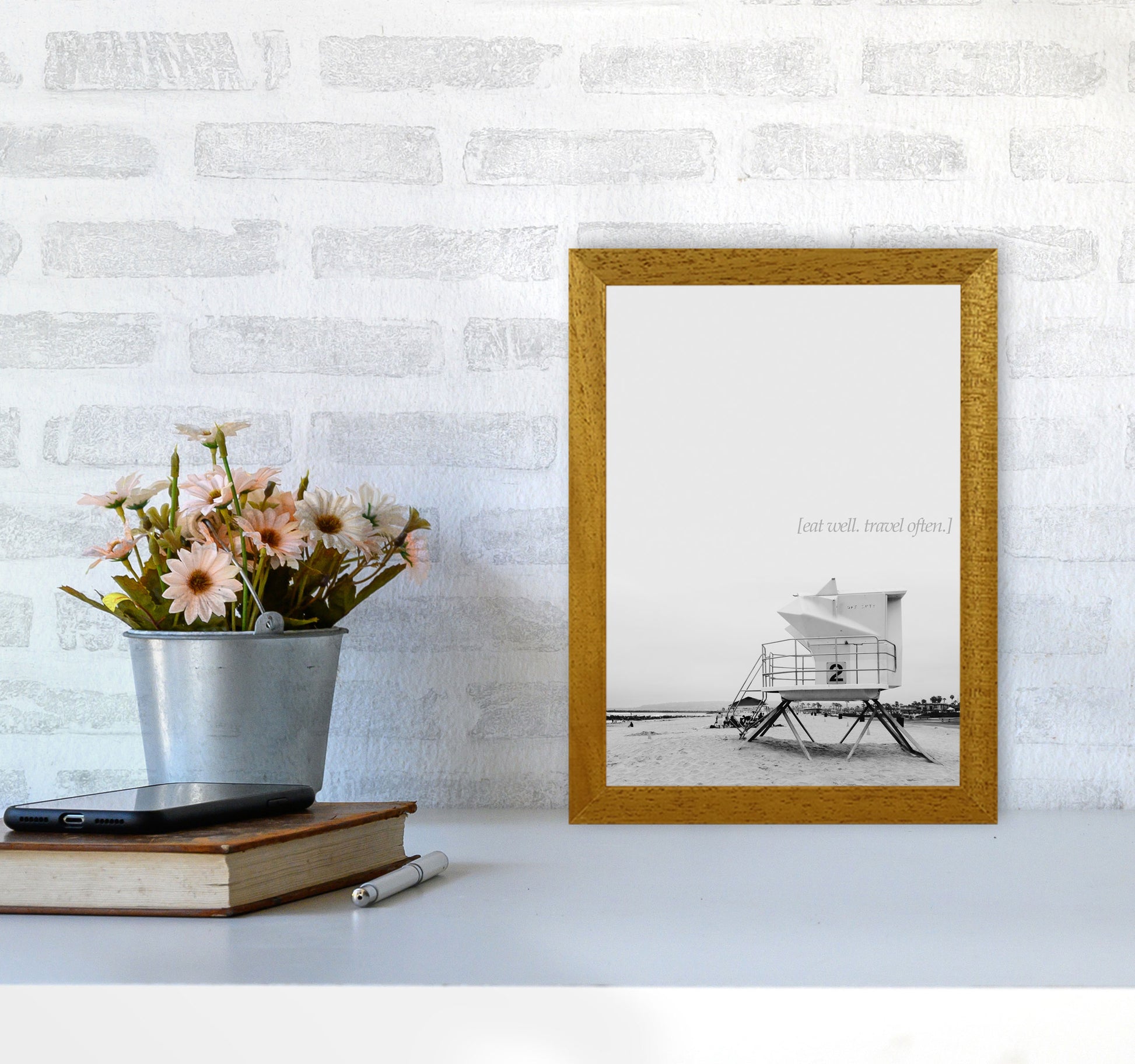 Eat Well Travel Often Photography Art Print by Kubistika A4 Print Only