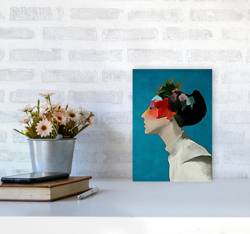 Kimono Contemporary Art Print by Kubistika A4 Black Frame