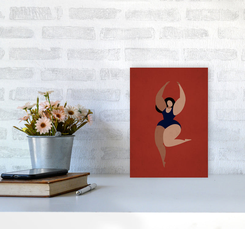 Prima Ballerina Vintage Art Print by Kubistika A4 Black Frame