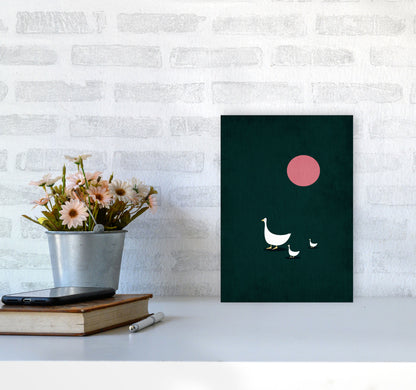 Sunny Side Of Life Contemporary Art Print by Kubistika A4 Black Frame