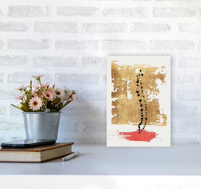 Drip Drop Abstract Art Print by Kubistika A4 Black Frame