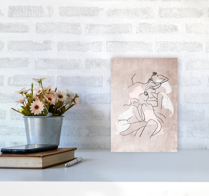 Les Femmes Fatales Contemporary Art Print by Kubistika A4 Black Frame