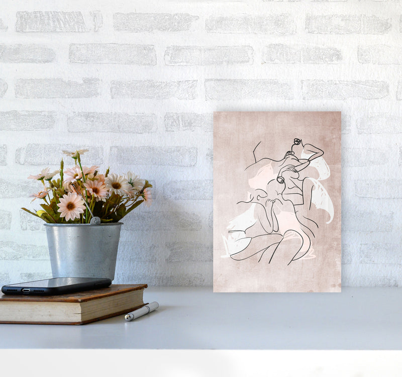 Les Femmes Fatales Contemporary Art Print by Kubistika A4 Black Frame