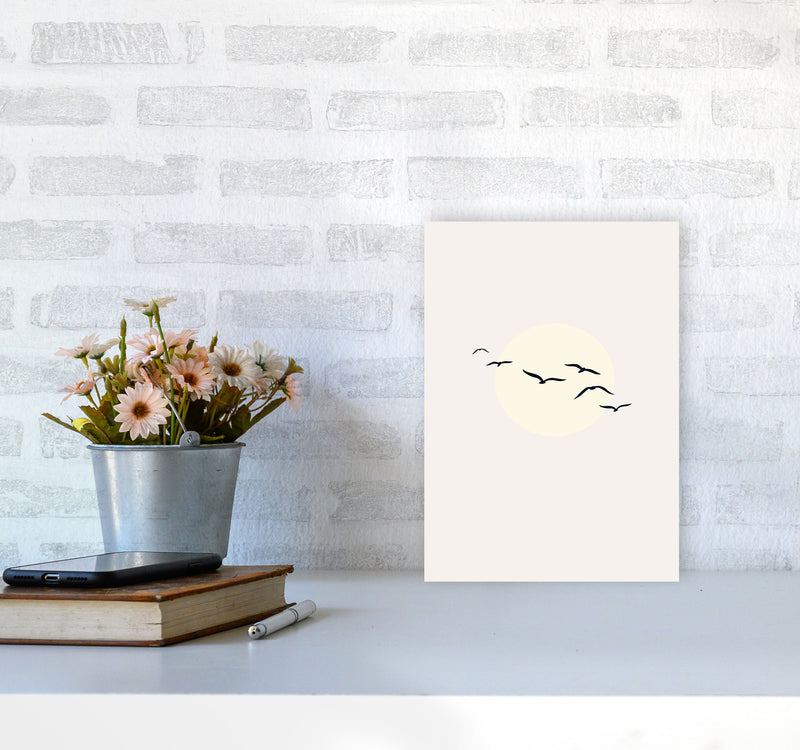 Adorable Skies Contemporary Art Print by Kubistika A4 Black Frame