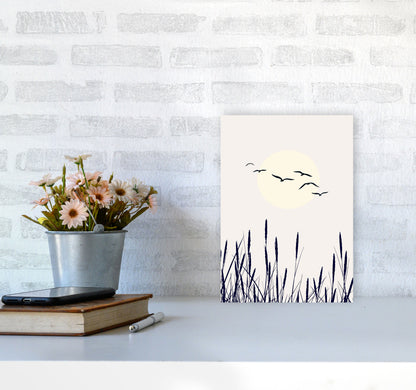Shadows Of The Sun Contemporary Art Print by Kubistika A4 Black Frame