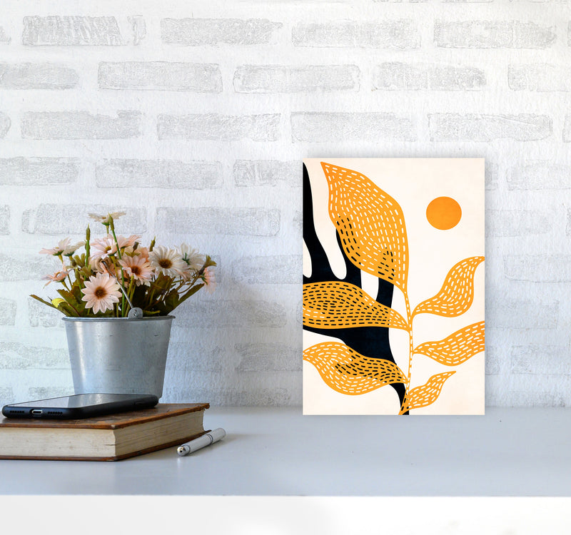 Van Gogh`s Garden Art Print by Kubistika A4 Black Frame