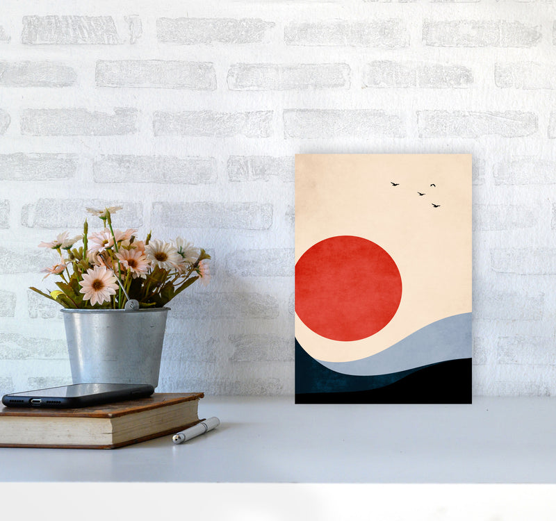Seaside Memories Art Print by Kubistika A4 Black Frame