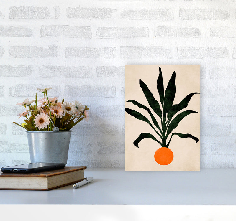 Pumpkin Portrait Art Print by Kubistika A4 Black Frame