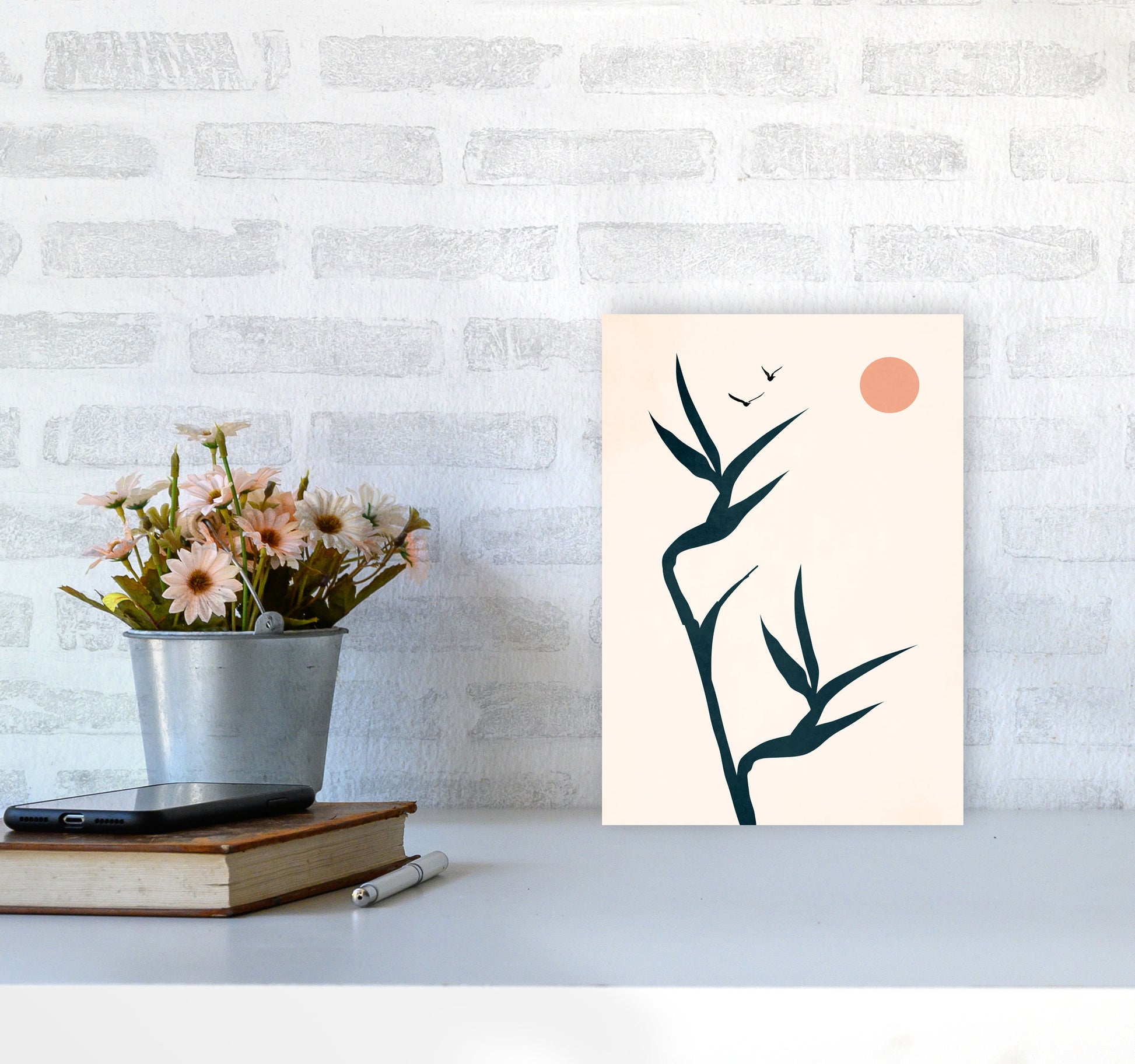 Paradise Art Print by Kubistika A4 Black Frame