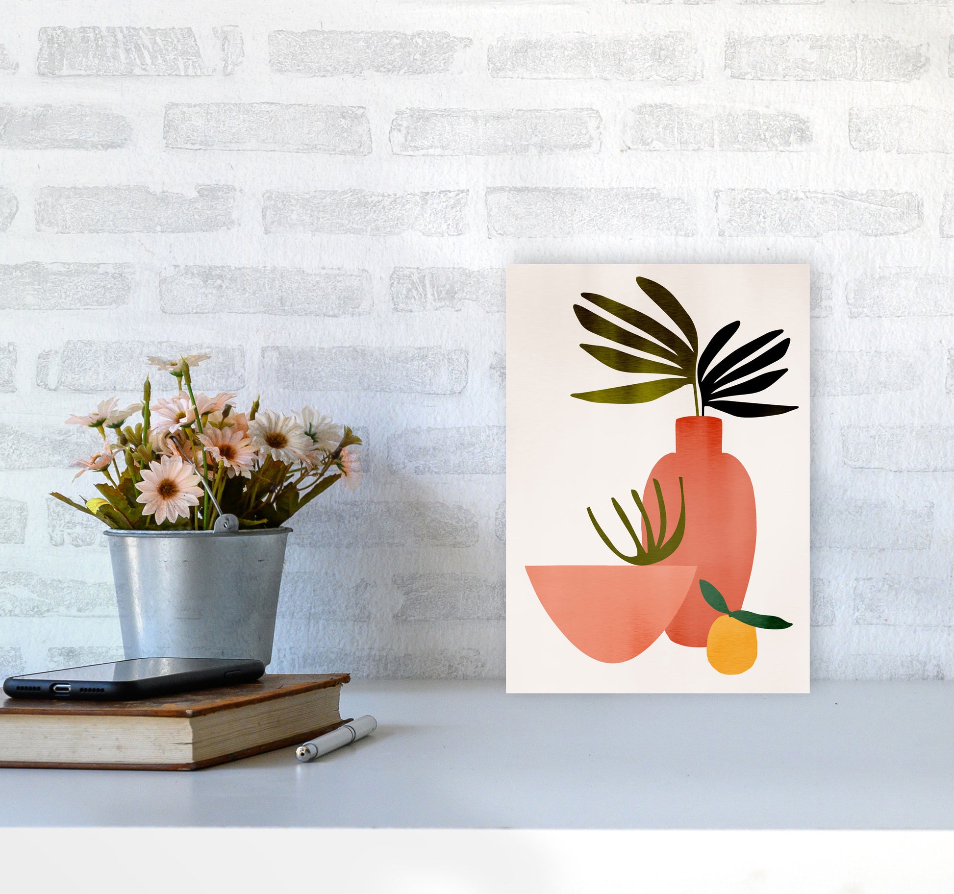 Juicy Lemon Art Print by Kubistika A4 Black Frame