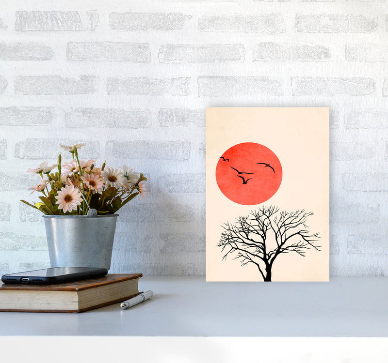 Fly Art Print by Kubistika A4 Black Frame