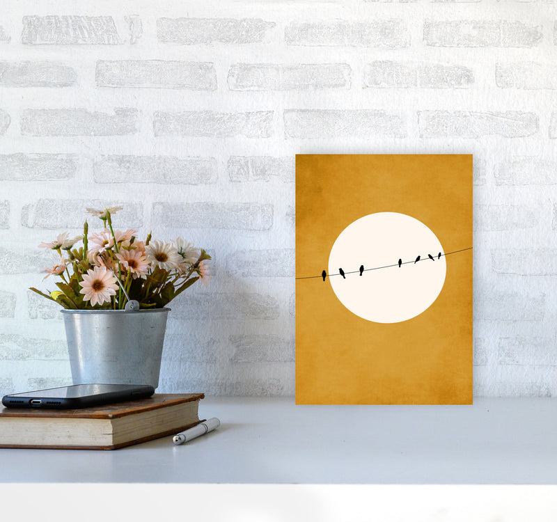 Chirping And Chilling (At Night) Art Print by Kubistika A4 Black Frame