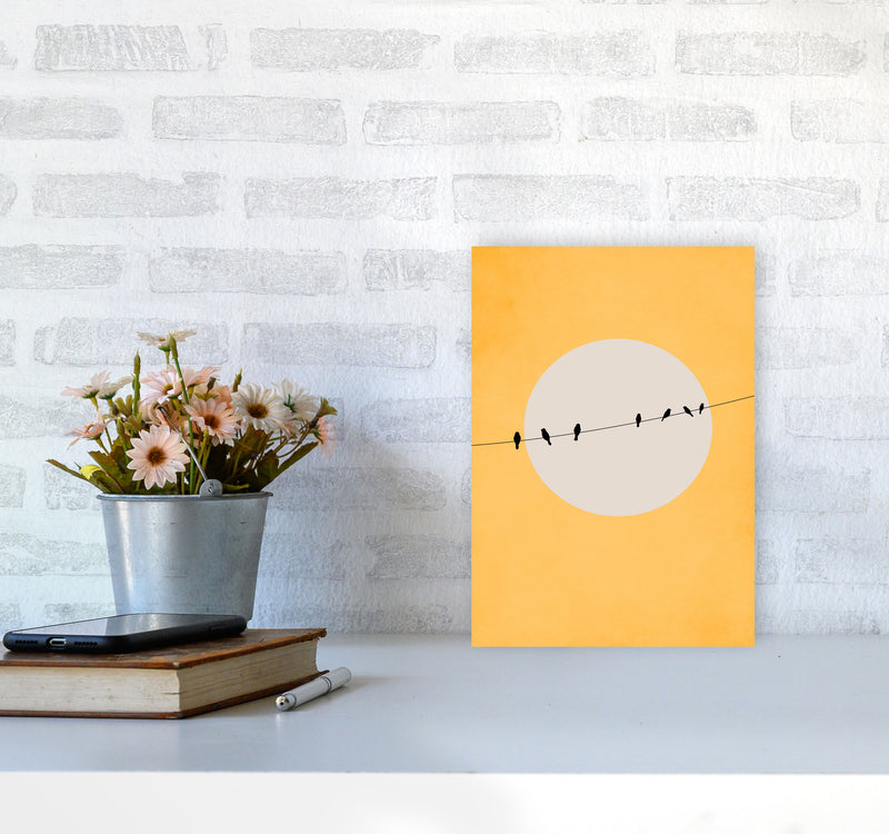 Chirping And Chilling (At Day) Art Print by Kubistika A4 Black Frame