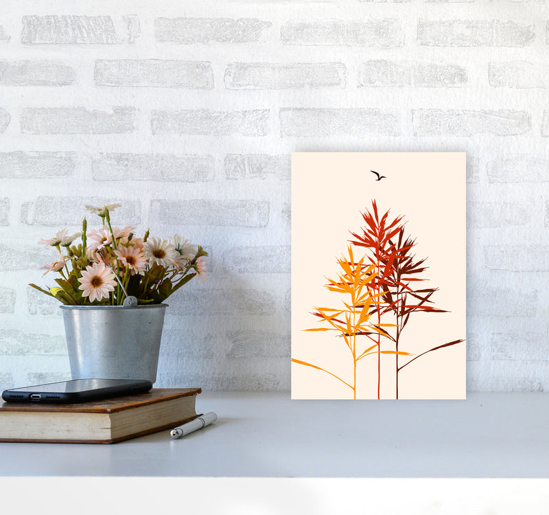 Above The Fields Art Print by Kubistika A4 Black Frame