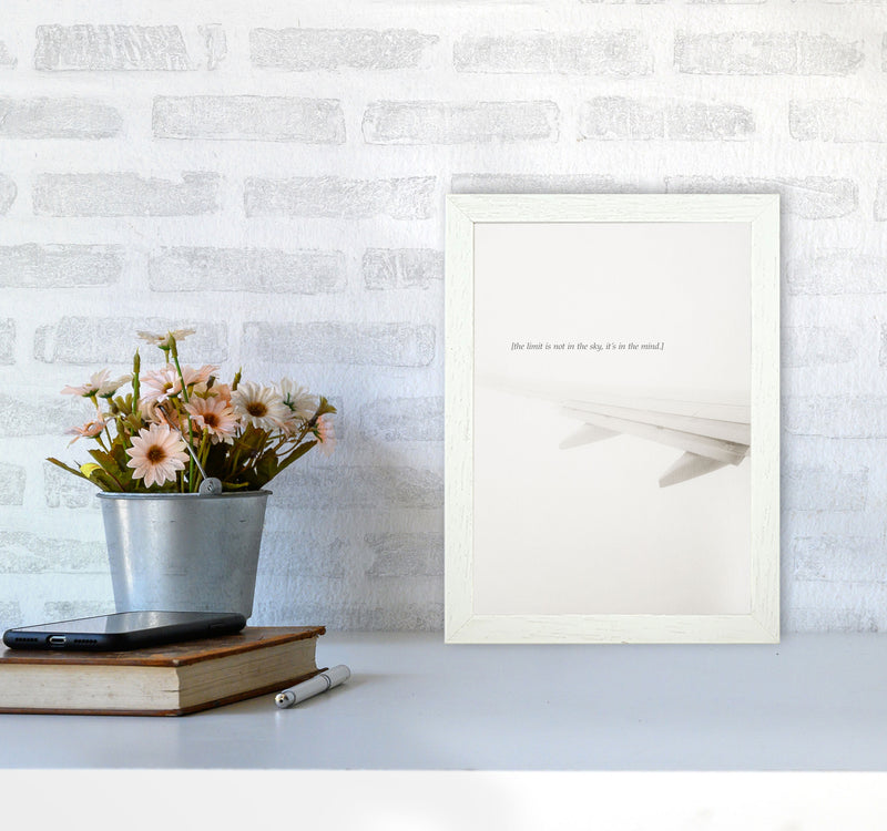 No Limits Quote Contemporary Art Print by Kubistika A4 Oak Frame