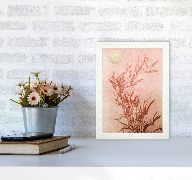 Sentimental Touch Contemporary Art Print by Kubistika A4 Oak Frame