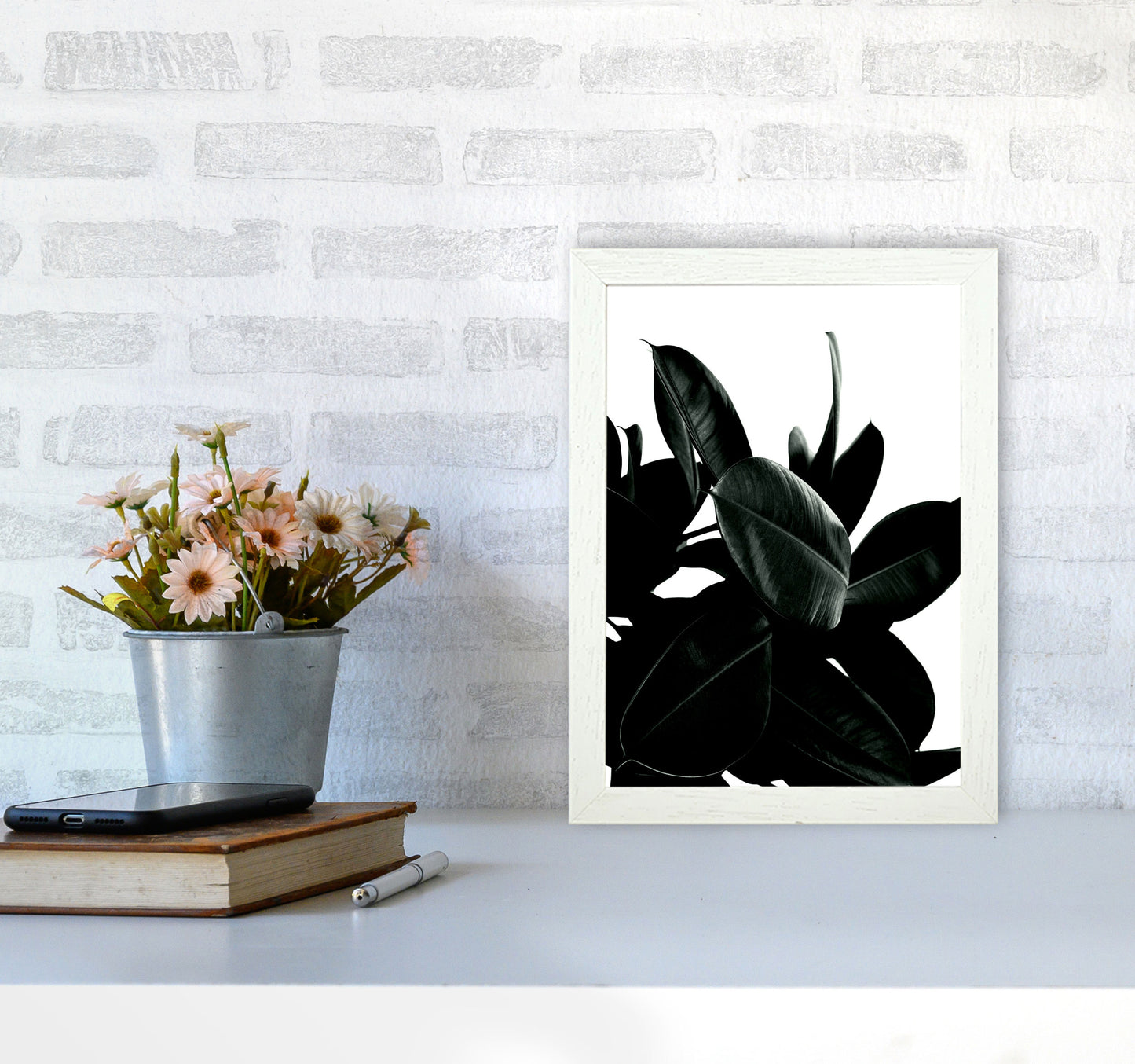 Dark Tree Photography Art Print by Kubistika A4 Oak Frame