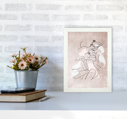 Les Femmes Fatales Contemporary Art Print by Kubistika A4 Oak Frame