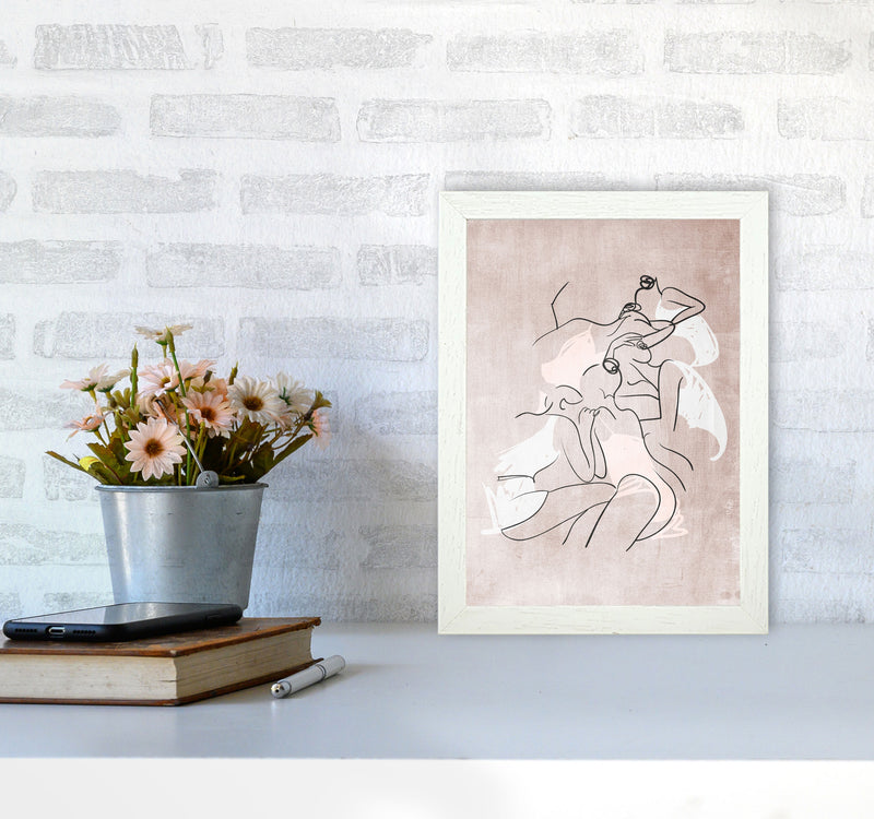 Les Femmes Fatales Contemporary Art Print by Kubistika A4 Oak Frame
