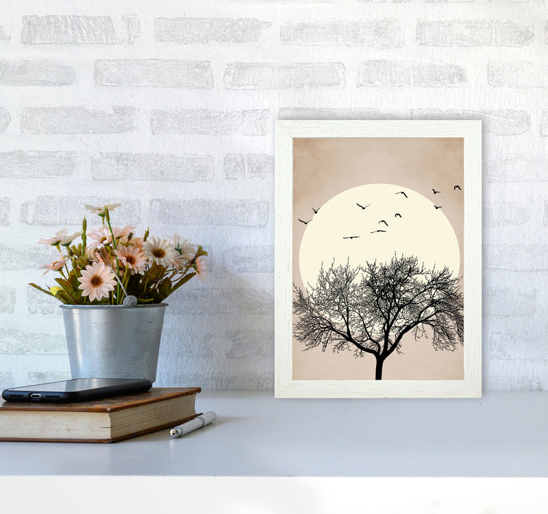 Dreamers - BRIGHT Contemporary Art Print by Kubistika A4 Oak Frame