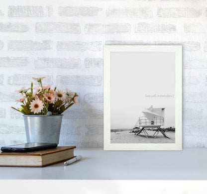 Eat Well Travel Often Photography Art Print by Kubistika A4 Oak Frame
