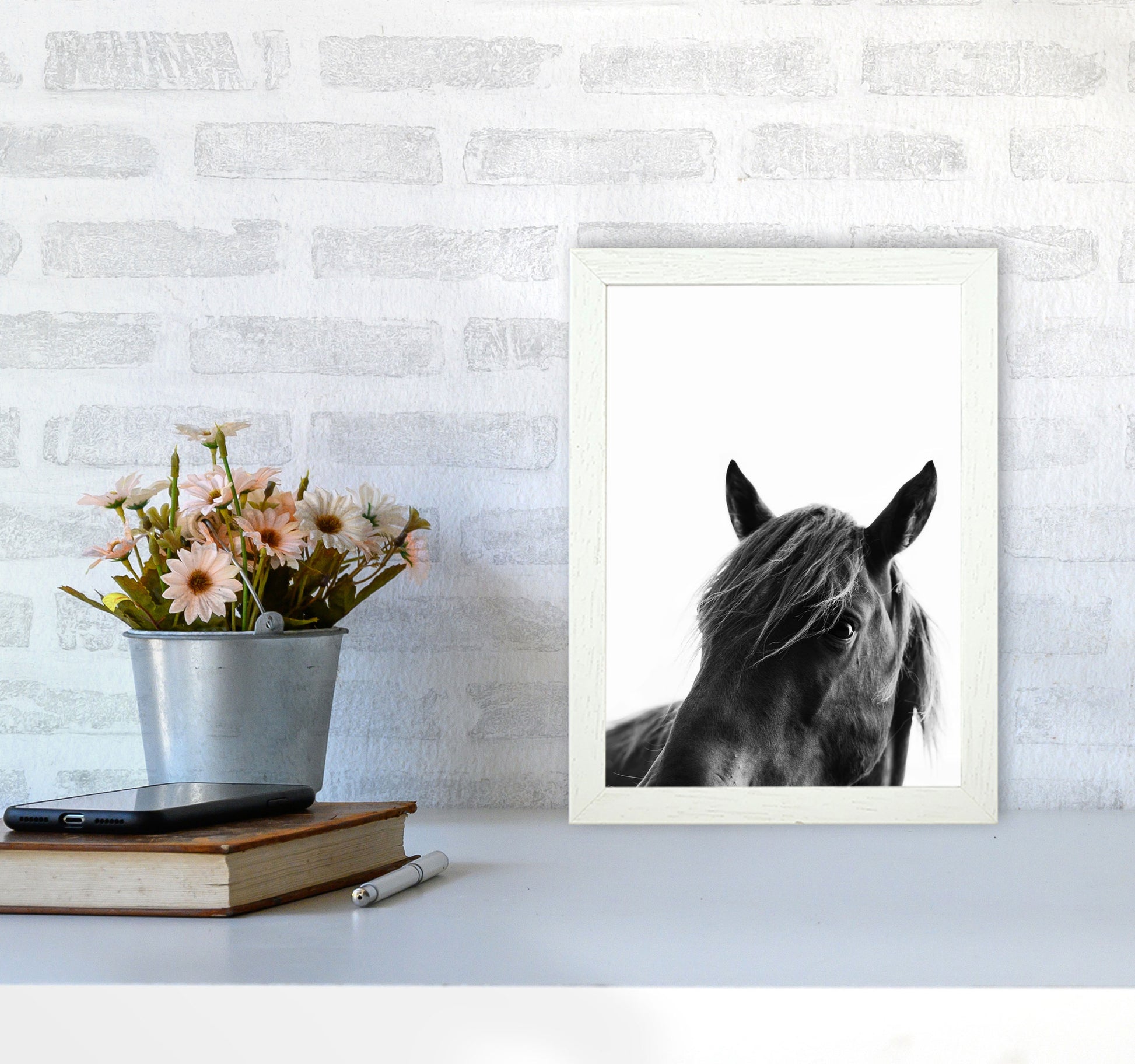 Black Beauty Photography Art Print by Kubistika A4 Oak Frame