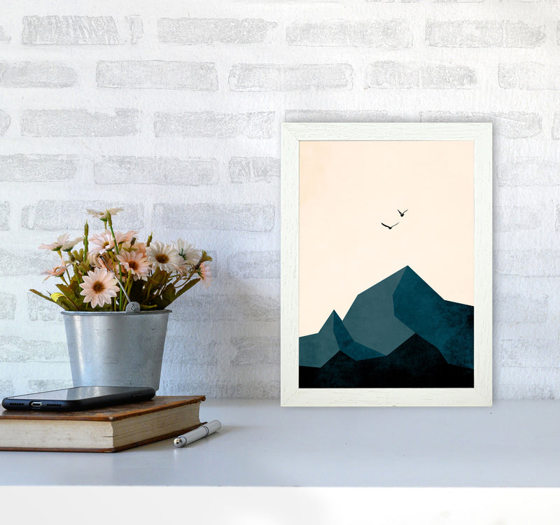 Zugspitze ZWEI Art Print by Kubistika A4 Oak Frame