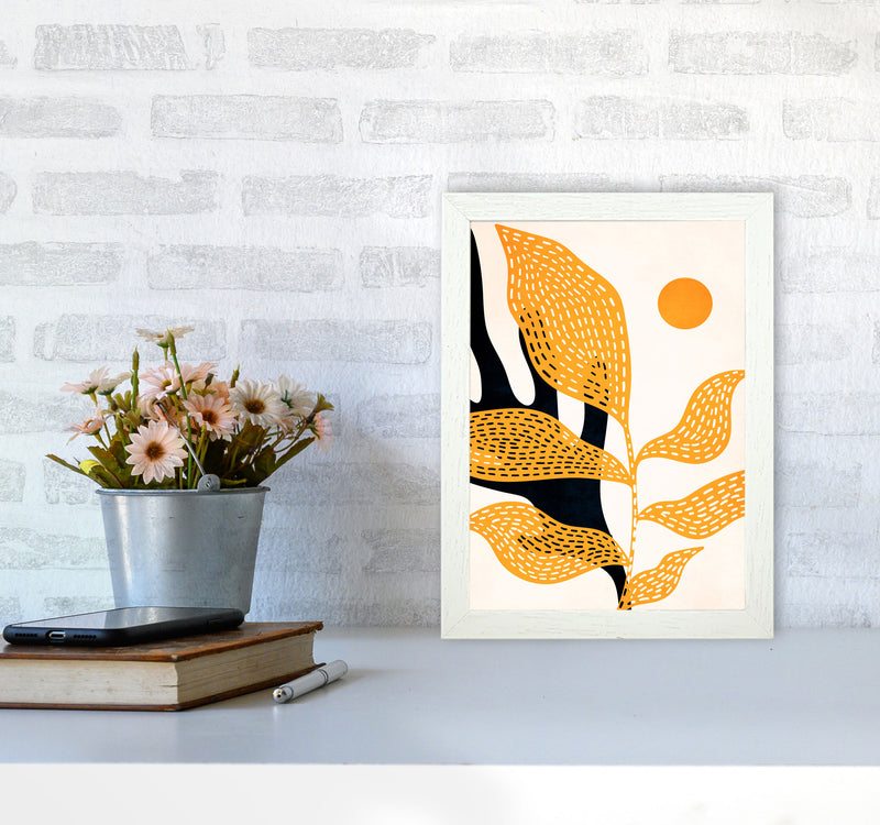 Van Gogh`s Garden Art Print by Kubistika A4 Oak Frame