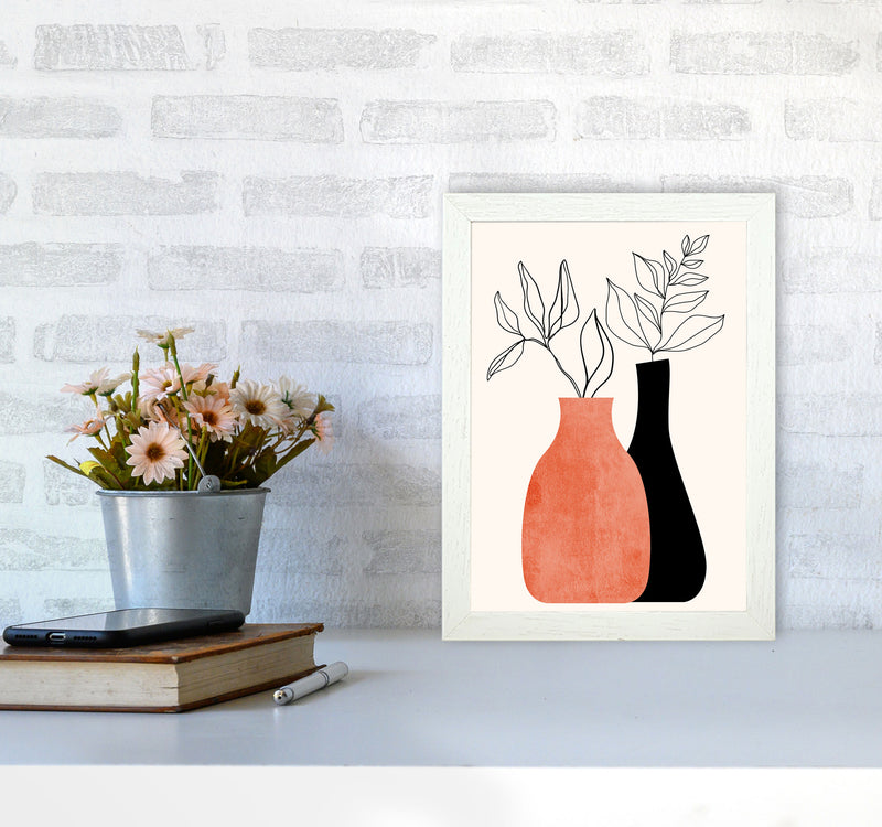 Madame & Monsieur Art Print by Kubistika A4 Oak Frame