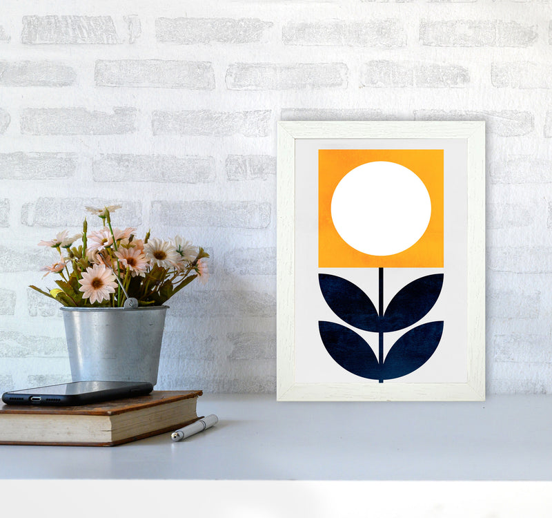 Little Miss Sunshine Art Print by Kubistika A4 Oak Frame