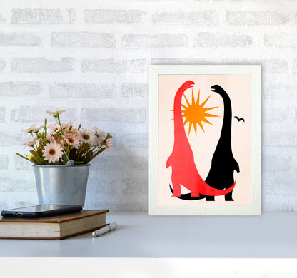 Good Old Days! Art Print by Kubistika A4 Oak Frame