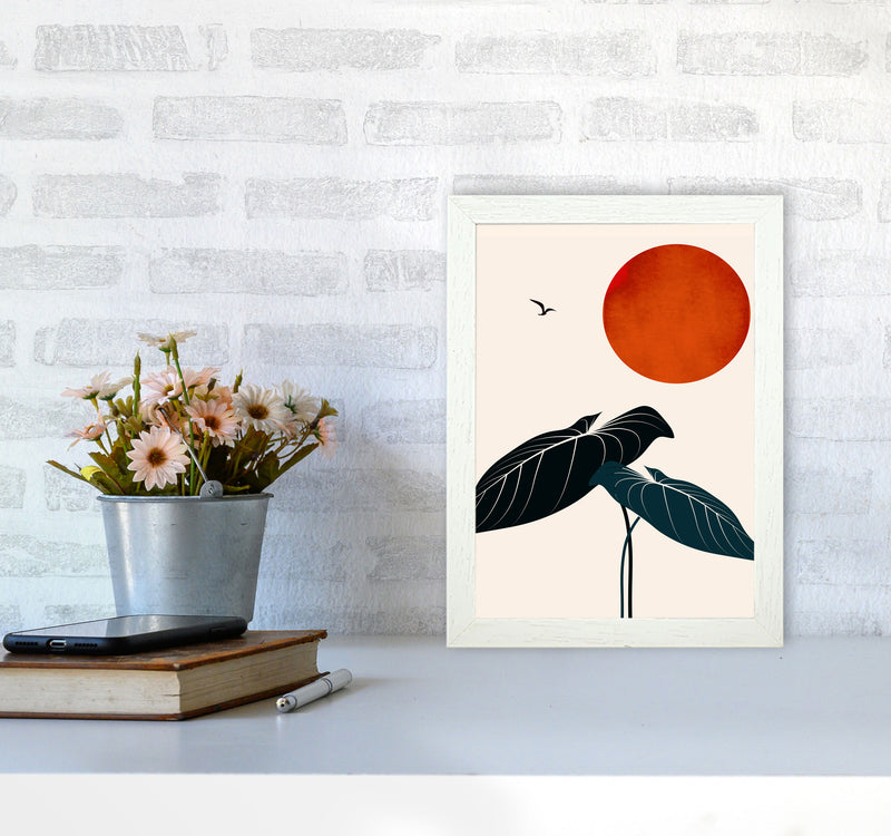 Dreaming At Night Art Print by Kubistika A4 Oak Frame
