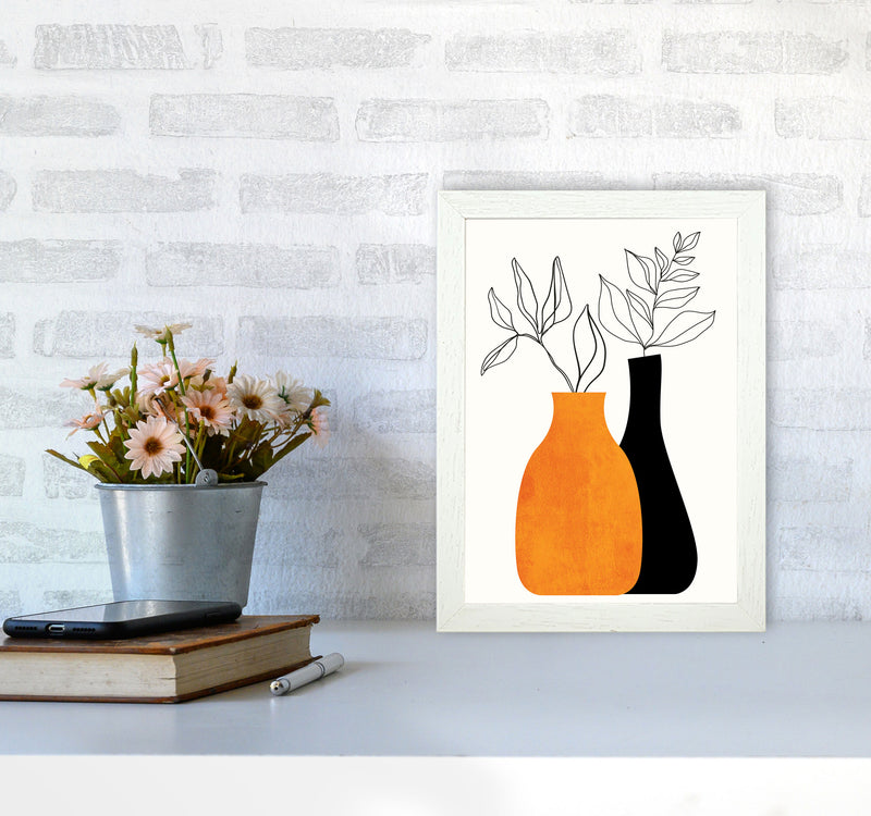 Cheek To Cheek Art Print by Kubistika A4 Oak Frame